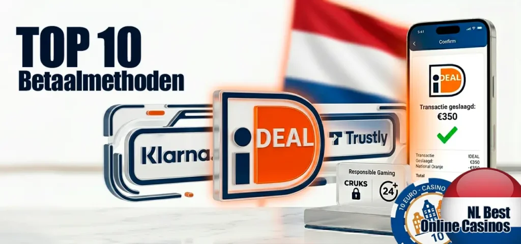 Populaire betaalmethoden in Nederland zoals iDEAL en Klarna.